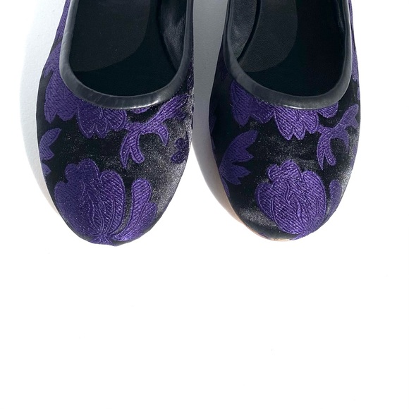 Purple Jacquard & Leather Loafers Handmade - Picture 15 of 15